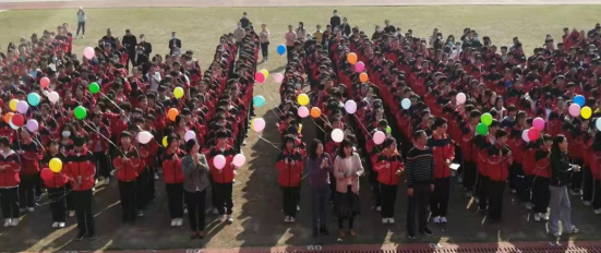 岳阳楼区洛王中学举行中考百日冲刺誓师大会